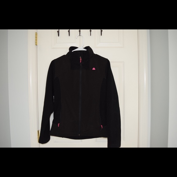Black fleece zip up jacket - Picture 1 of 4
